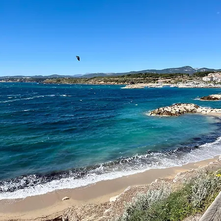 Apartamento A Pied Dernier étage Vue Imprenable Est-sud Ouest -plage 100m-box Six-Fours-les-Plages